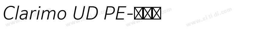 Clarimo UD PE字体转换